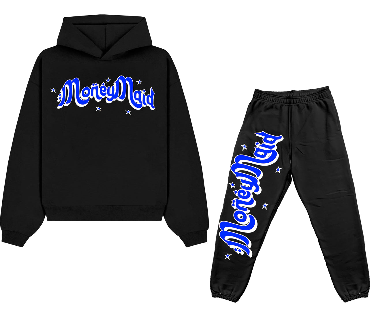 Black/Blue Sweat Suit