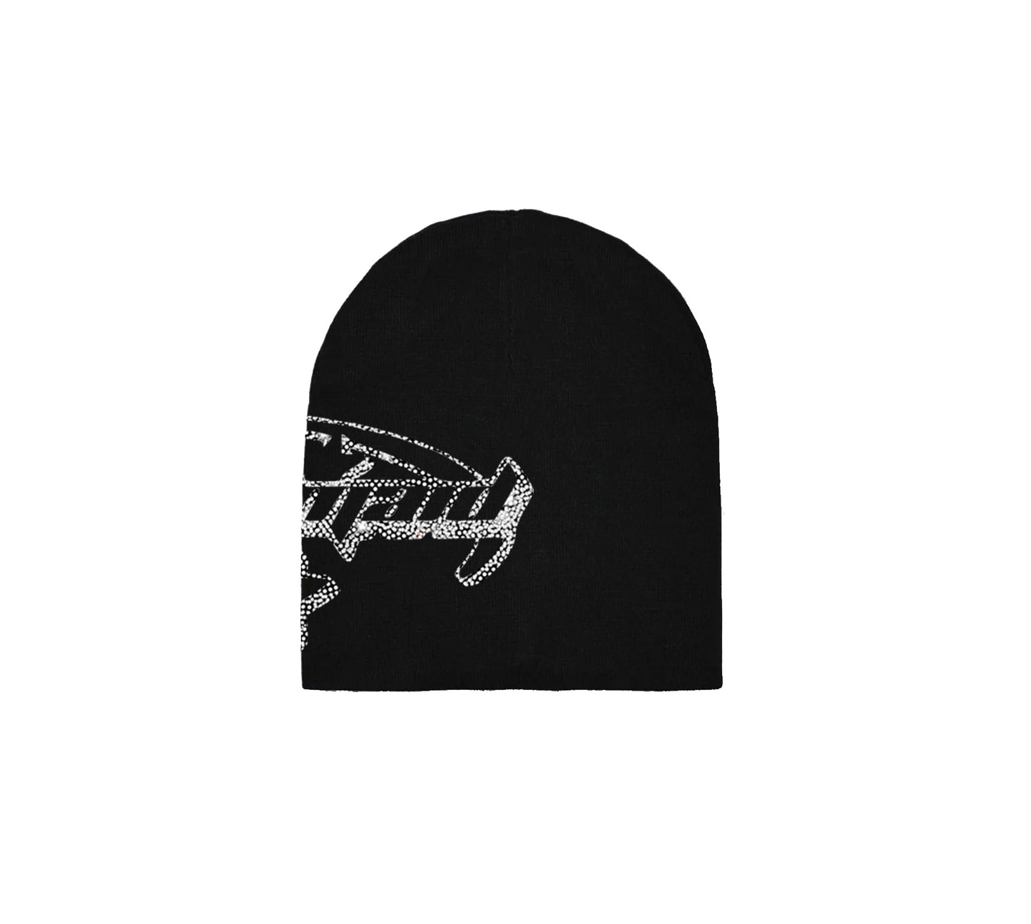 Black Rhinestone Beanie