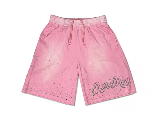 Pink Rhinestone Shorts