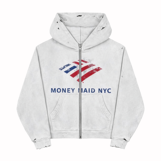 WHITE MAID OF AMERICA HOODIE