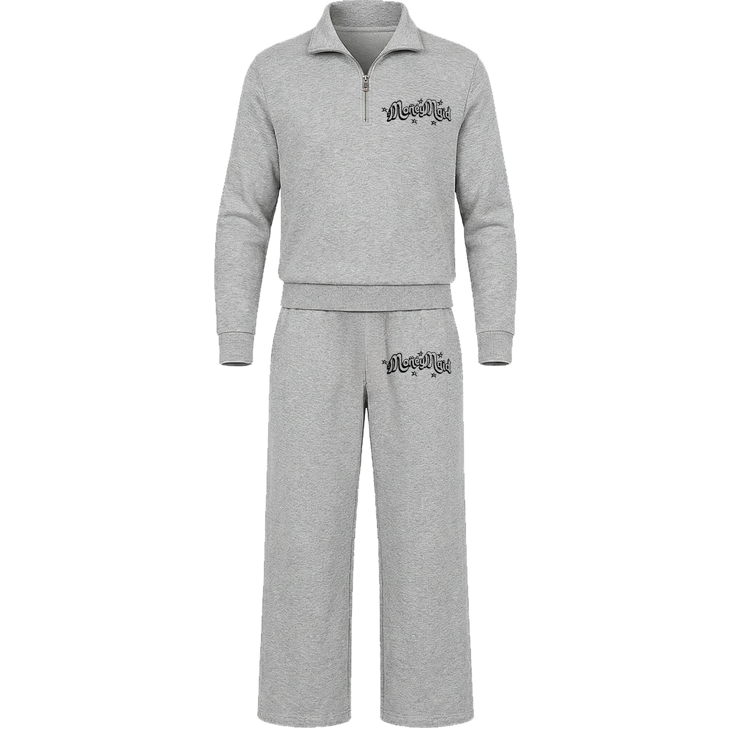 Grey Quarter Zip Set